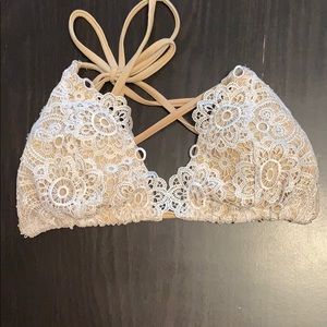 Lace bikini top